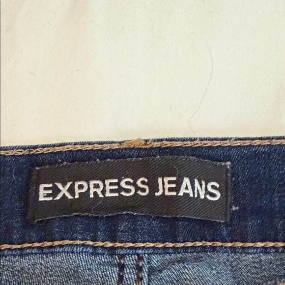 Express Dark Blue Women's Boot Cut Jeans - Picture 3 of 6